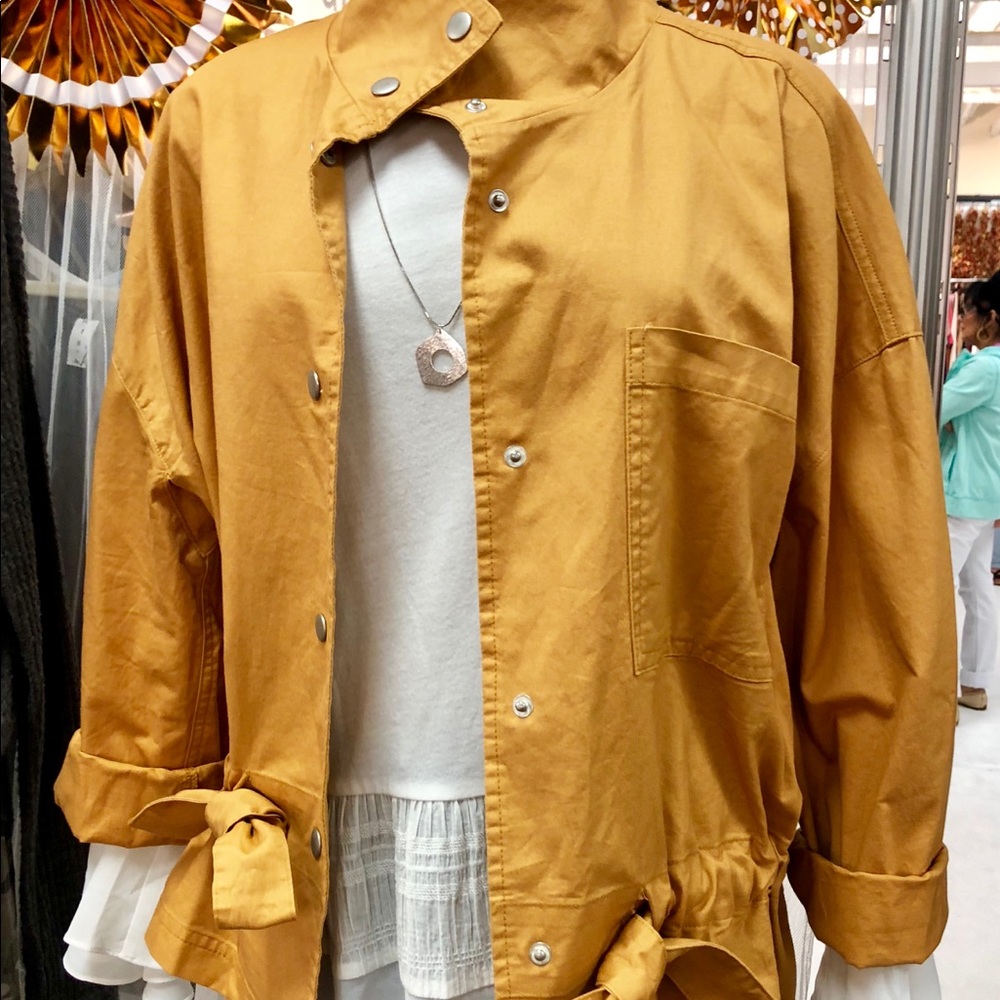 Cotton mustard jacket, NWT
